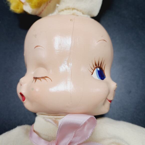 Antique 1940s Horsman 3 Face Composition Trudy Doll - Picture 4 of 11
